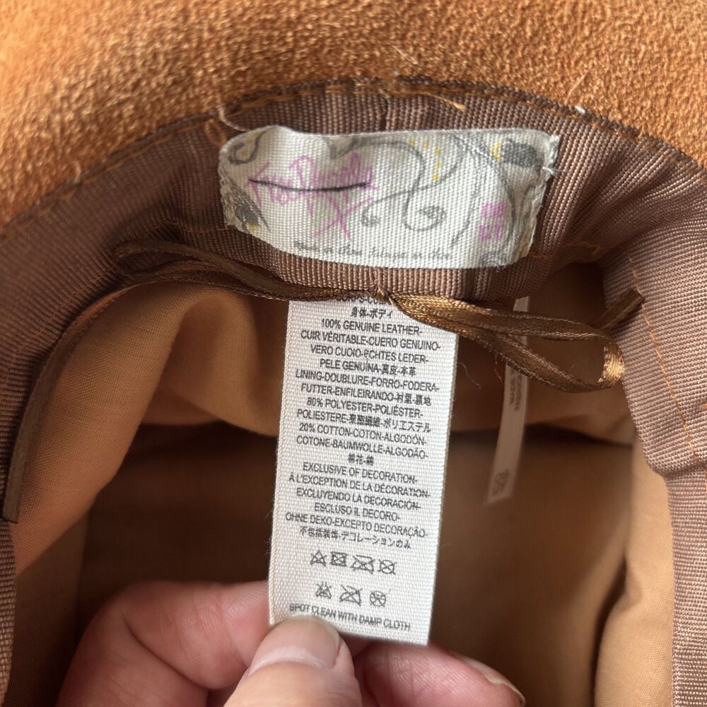Free People Tennessee Suede Floppy Bucket Hat Boho Hippie Festival One Size - Picture 11 of 14